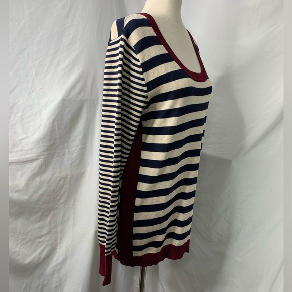 3/$30 Olive & Oak Maryanne Striped Pullover Sweater NWT Size X Large - Picture 2 of 13